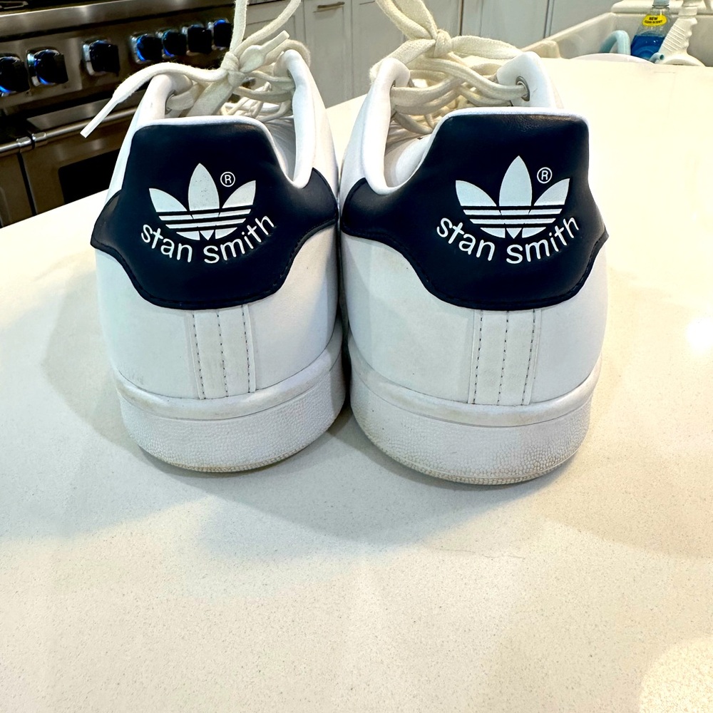 Adidas Stan Smith leather shoes 14 white and navy